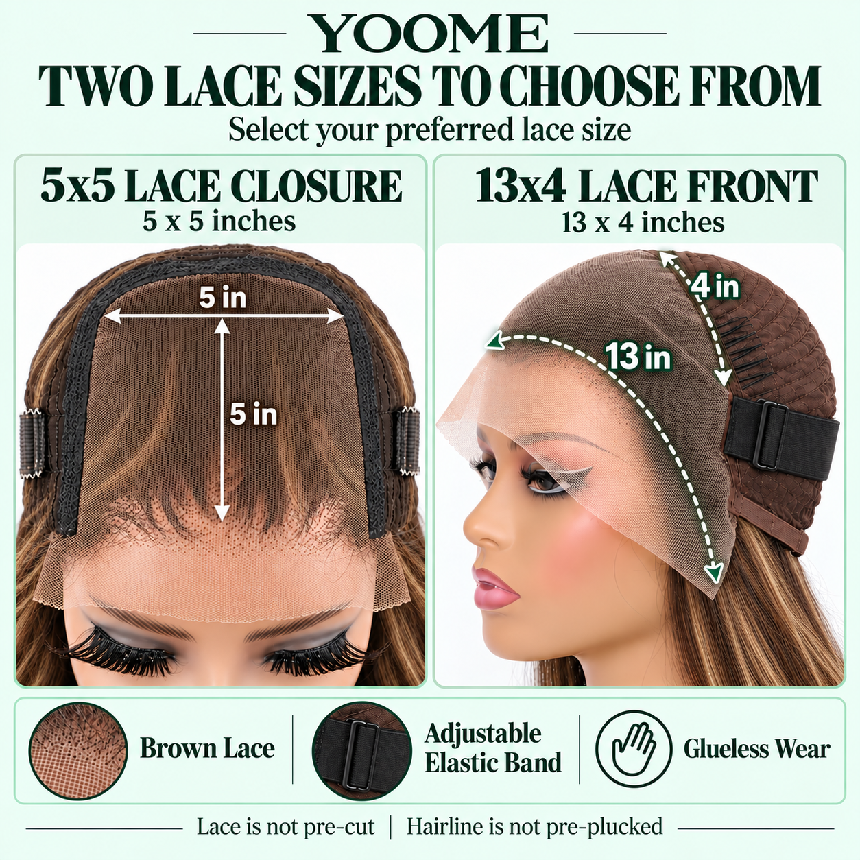 YOOME P4/27 Highlights Straight Bob Human Hair Wig — 5×5 / 13×4 - Image 4